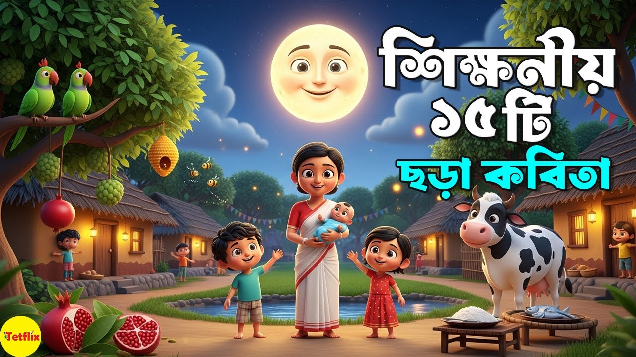 Top 15 bangla chora cartoon | সেরা ১৫ টি বাংলা ছড়া কার্টুন | Best bengali rhymes for kids
