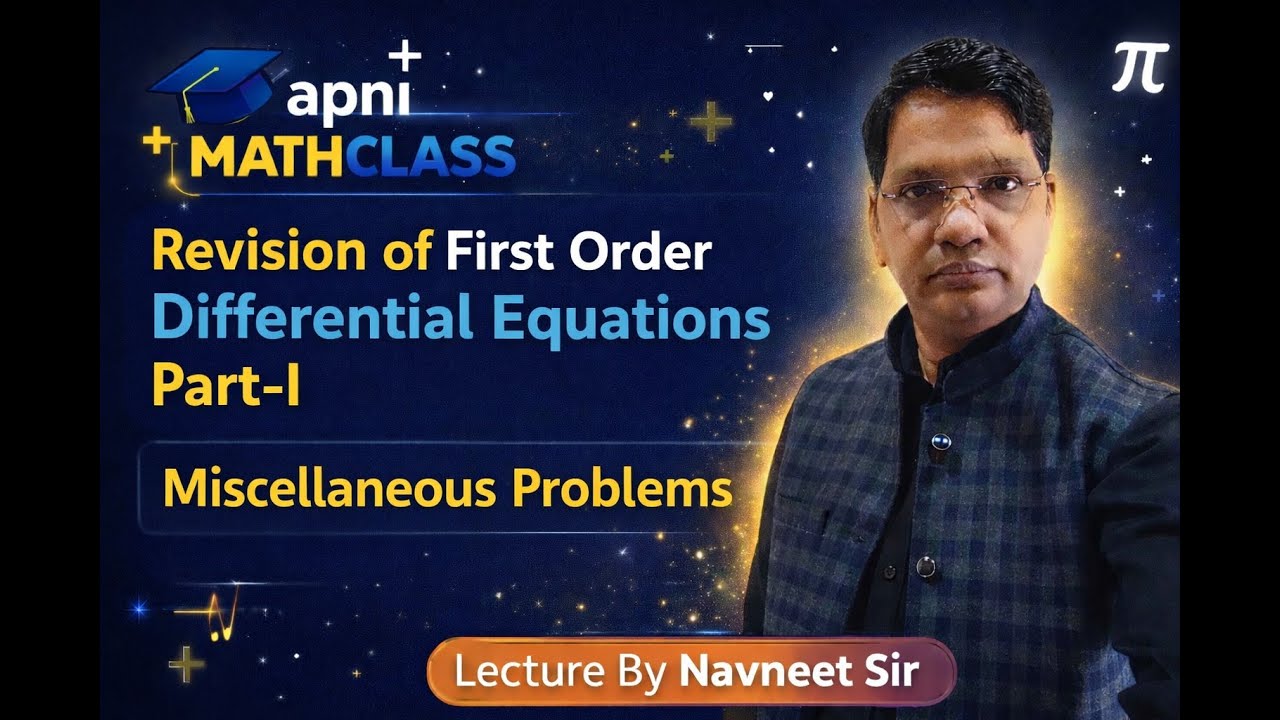 Revision of First order diff eq   Part 1