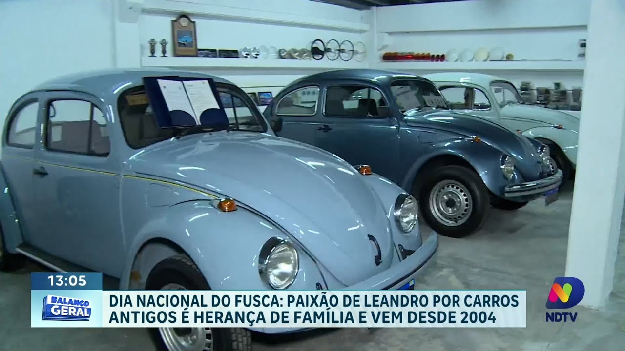 Paix&atilde;o herdada da fam&iacute;lia transforma morador em colecionador de Fuscas