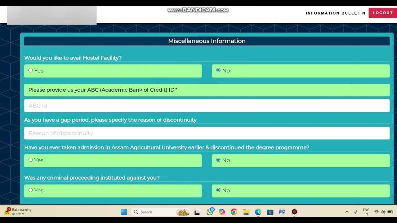 ASSAM AGRICULTURE UNIVERSITY ONLINE APPLY PROCESS A TO Z COMPLETE GUIDE APPLY