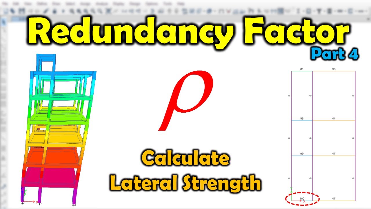 How To Determine Redundancy Factor By Energy/Wirtual Work in ETABS