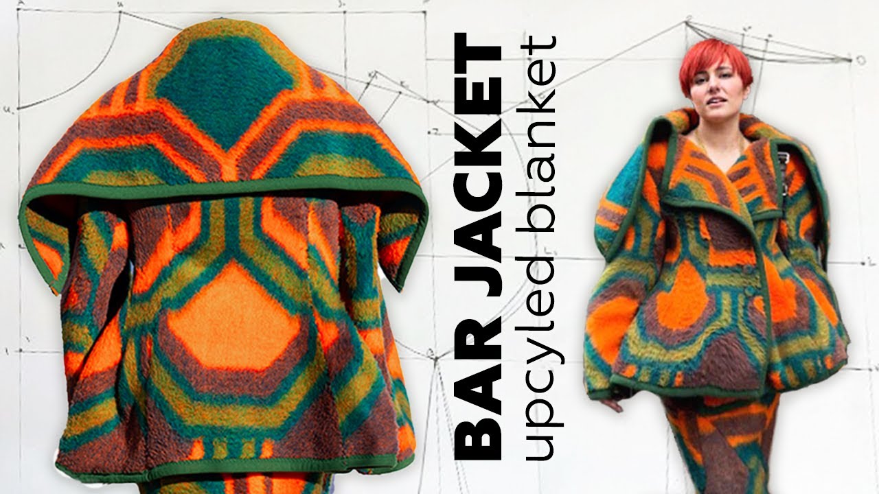 Upcycling a vintage blanket into a Dior Bar Jacket | couture-inspired sewing project (part 2)