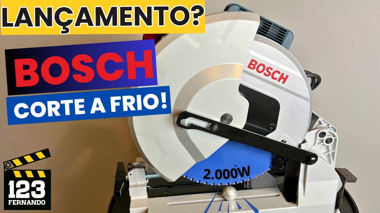 SERRA DE METAIS POLICORTE C/ DISCO ITALIANO BOSCH GCD12 JL P/ CORTE A FRIO, SEM FAÍSCAS  E REBARBAS