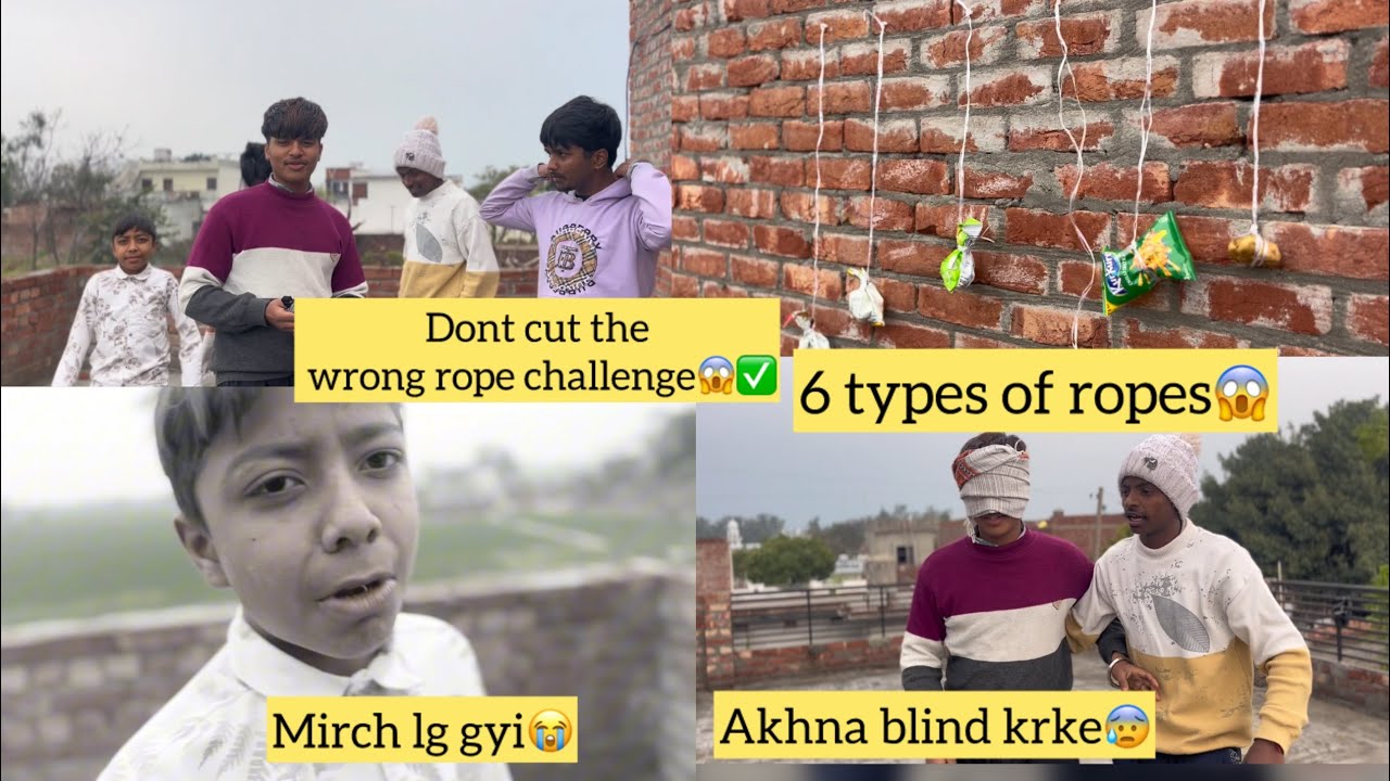 Dont cut the wrong rope challenge😭😱||ਗਲਤ ਰੱਸੀ ਨੂੰ nhi ਕੱਟਣਾ 😰 