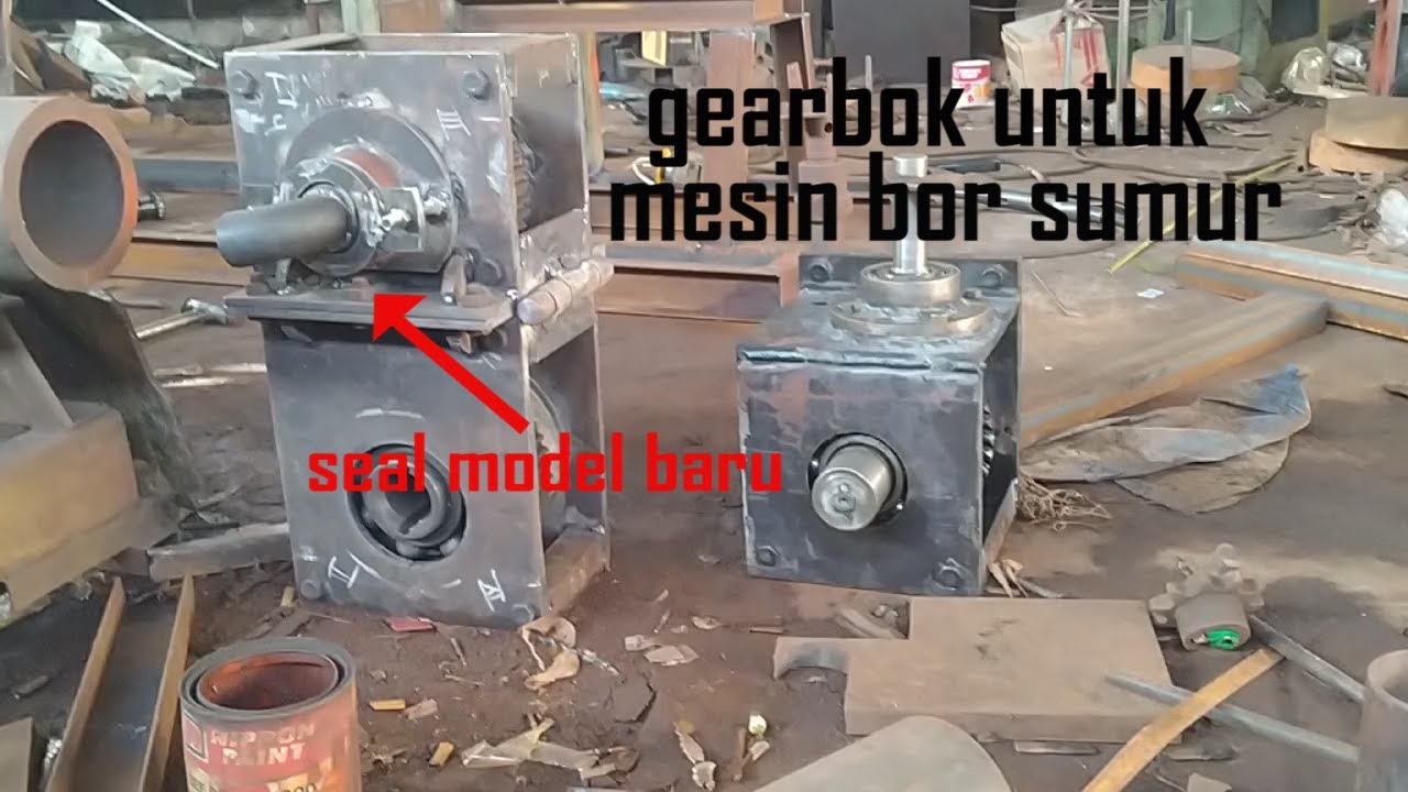 mesin bor sumur wajib pake gerbok ini