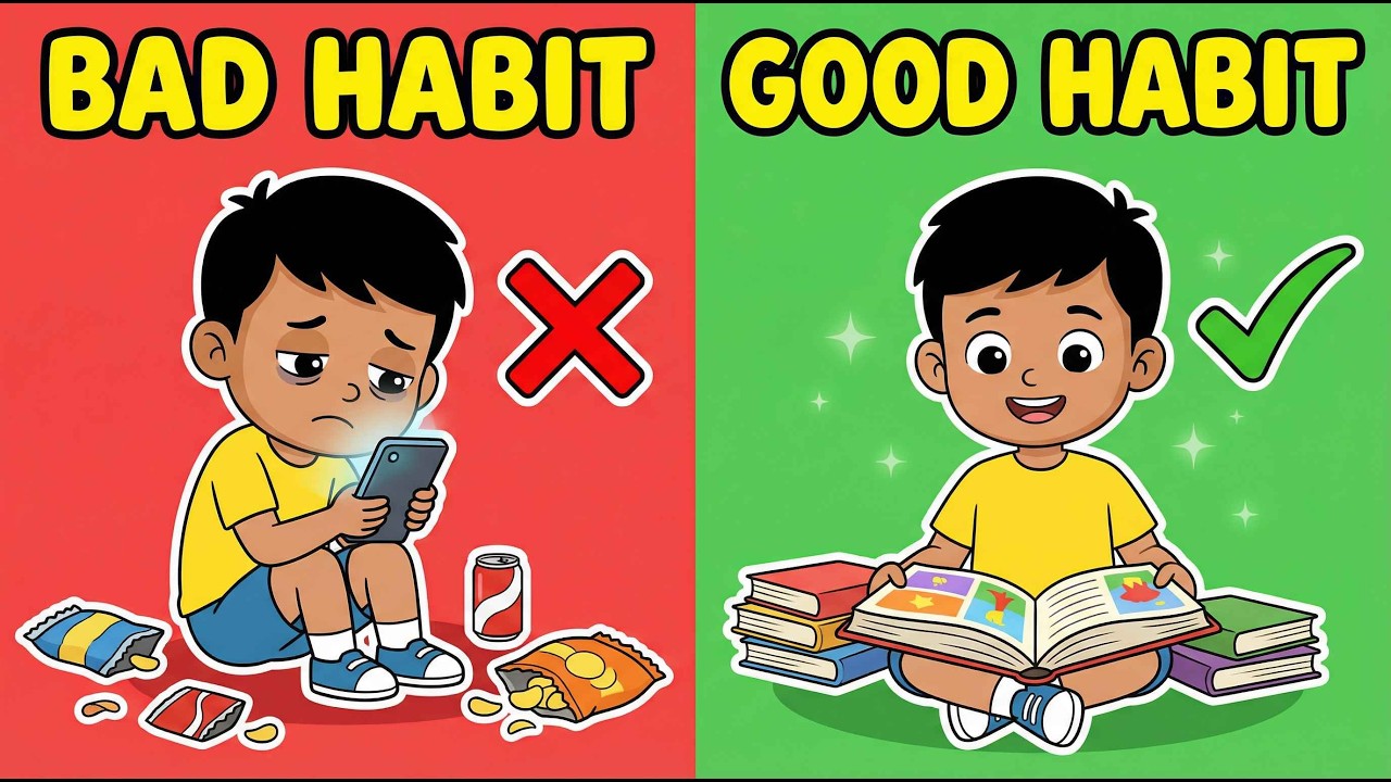 Good Habits vs Bad Habits for Kids |Learning Video for Kids | Healthy Habits & Manners #KidEducation