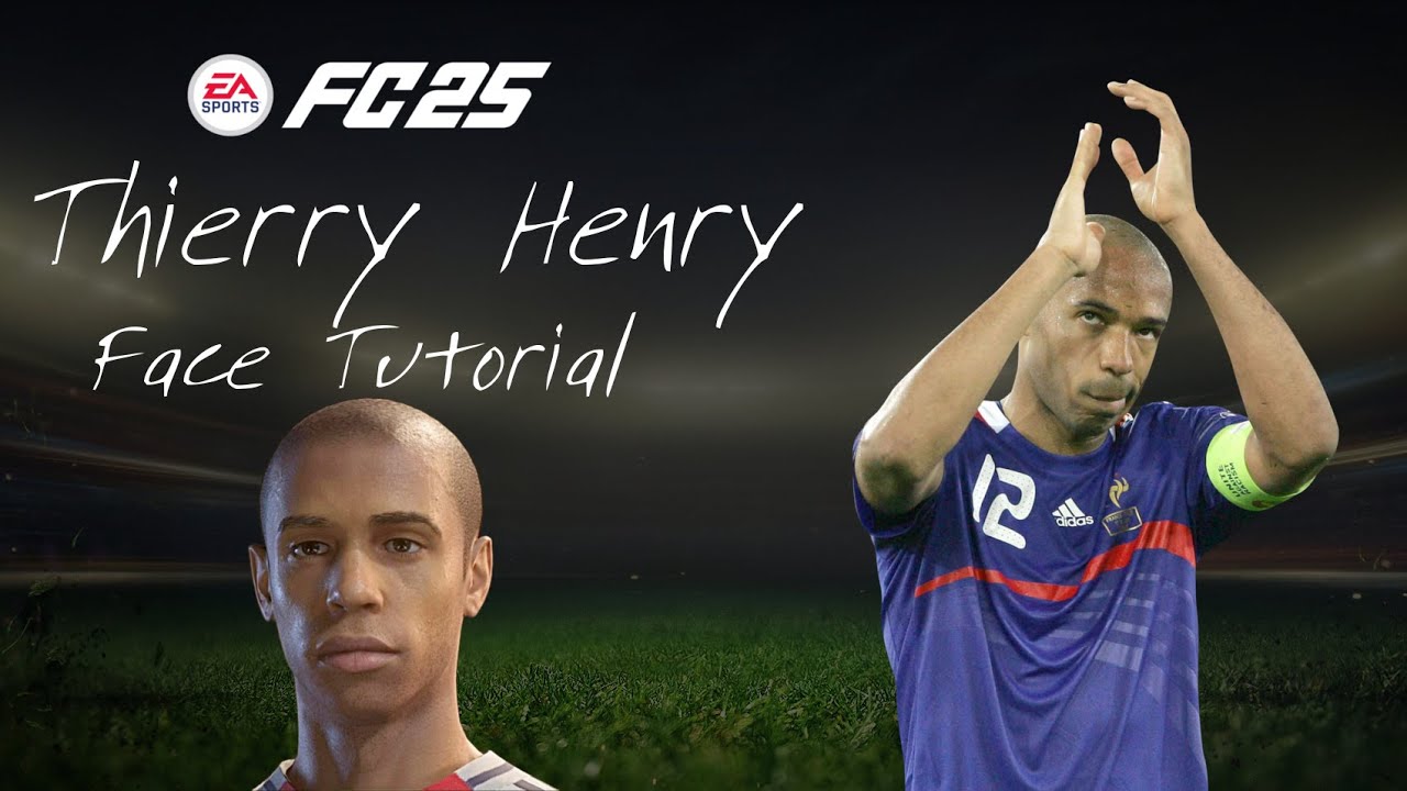 Thierry Henry FC25 Pro Clubs Face