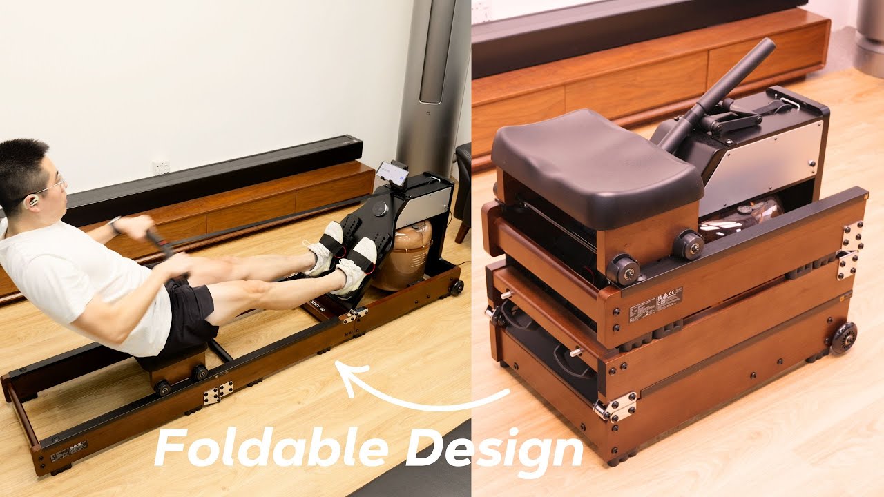 KingSmith WM10 Tri-Fold Rowing Machine: Foldable, Dual Resistance, Best Display