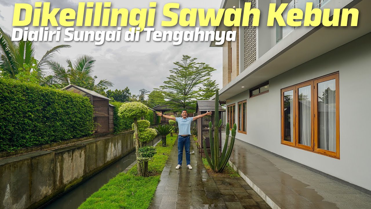 Rumah Dikelilingi Kebun, Sawah dan Dialiri Sungai di Tengahnya! InspiArsi: Villa Vimi