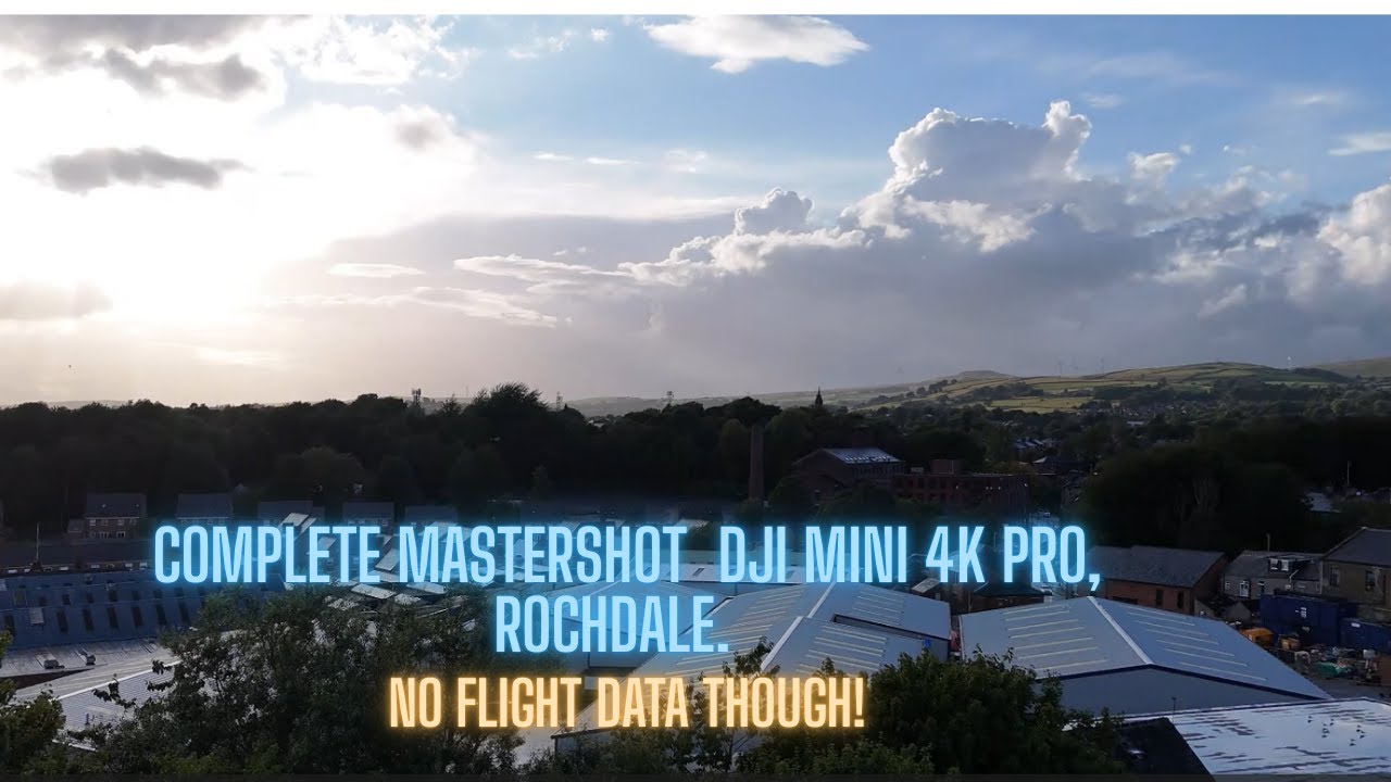 A completed drone Mastershot in Rochdale UK