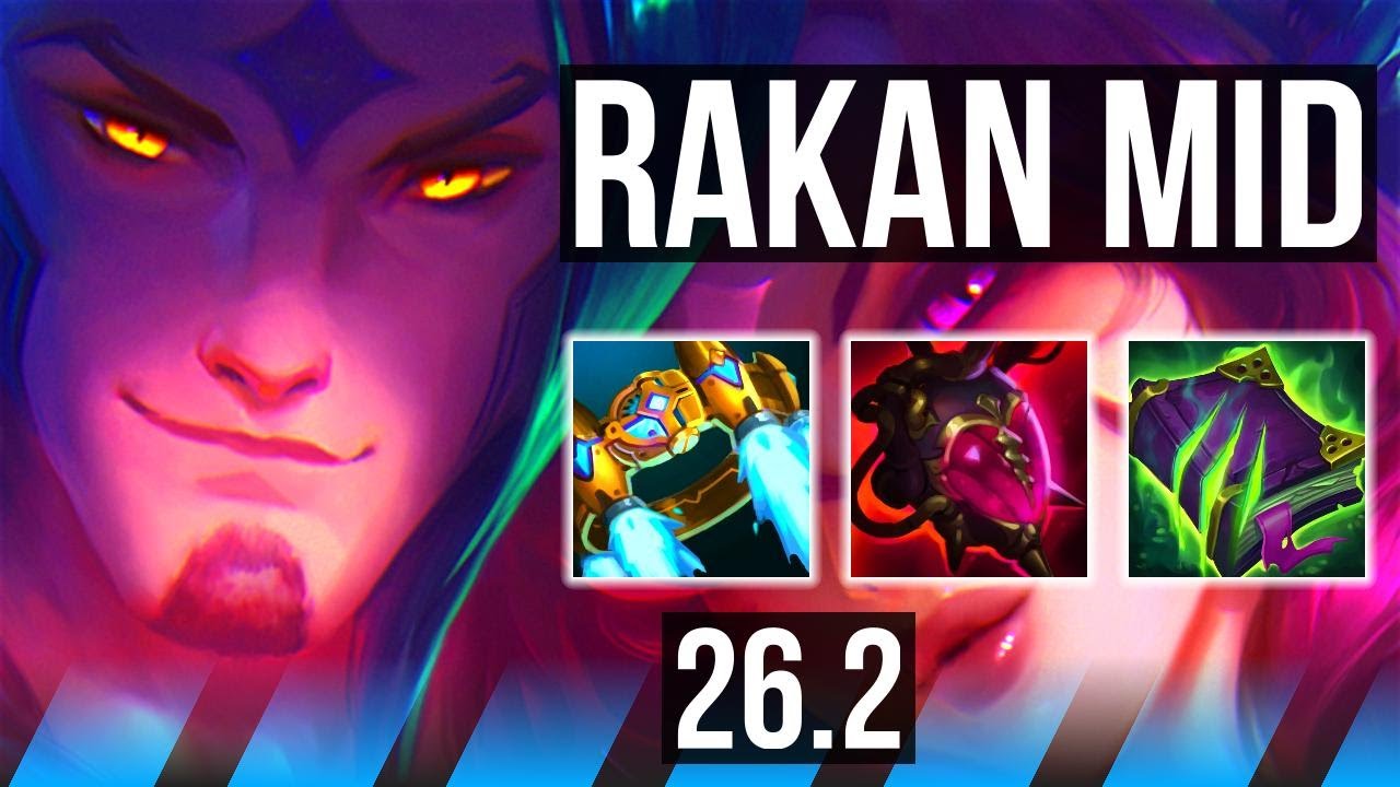 RAKAN vs AHRI (MID) | 30K damage, Electrocute | KR Master | 26.2