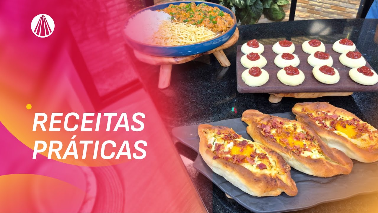 ESFIHA À CARBONARA | ESTROGONOFE DE GRÃO DE BICO | SEQUILHOS DE MARACUJÁ | Sabor de Vida