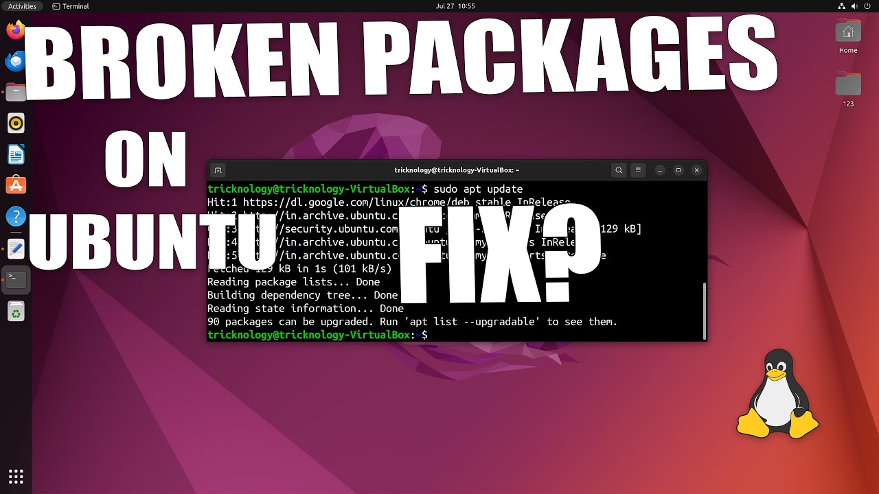 Как исправить неисправные пакеты в Ubuntu