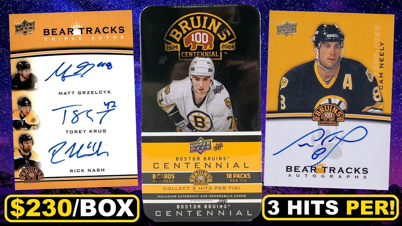 LEGITIMATELY GREAT PRODUCT! - 2023-24 Upper Deck Boston Bruins Centennial Hockey Hobby Box Break