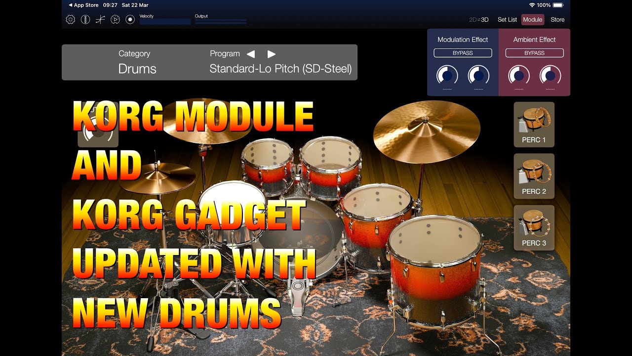 KORG Module & Gadget Updated with NEW Drum Module - Walkthrough for the iPad
