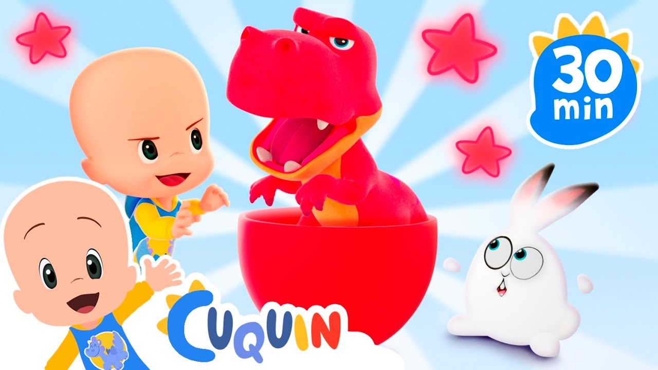 Learn the colors with the Trex | Play dough ponies in the pandabag