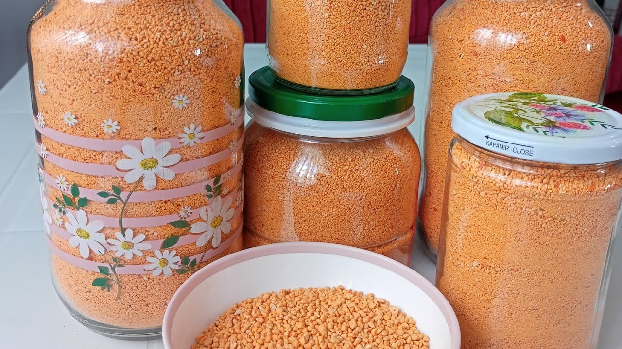 Bol Sebzeli Şifa Deposu  Ev Tarhanası Tarifi / Köy Tarhanası Nasıl Yapılır ? 😋👌🏼🍅🌶️🧅