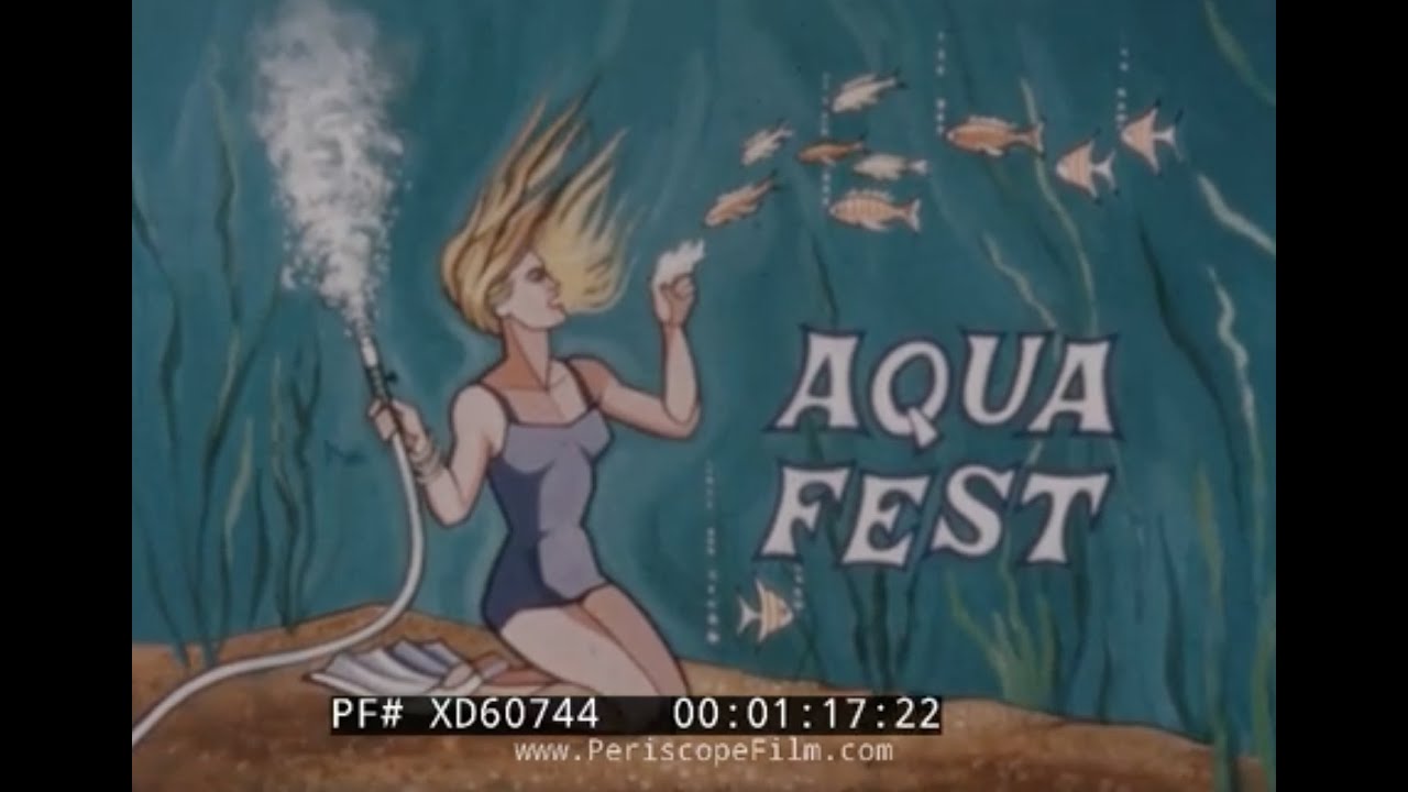 “ AQUA FEST ” 1964 AMERICA TV SHOW   WEEKI WACHEE SPRINGS & CYPRESS GARDENS  FLORIDA  XD60744