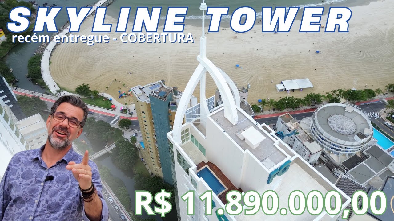 Skyline COBERTURA plana, com super vista, e muito espaço.