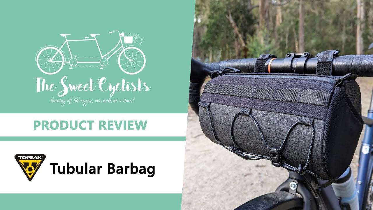Topeak Tubular Barbag Handlebar Bike Duffel Bag Review - feat. Three Pockets + Bungee Cord + Velcro