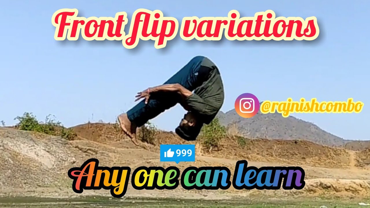 Front flip variations by //rajnish tumbling//