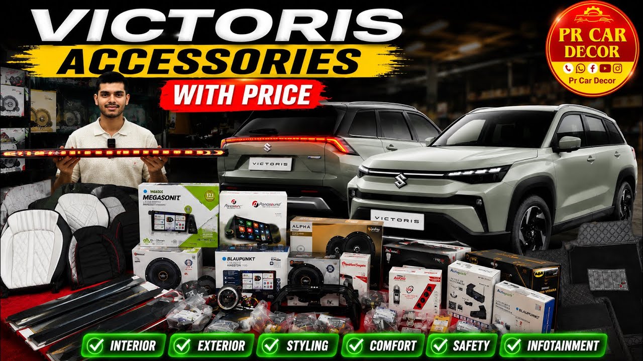 2026 Maruti Suzuki Victoris Base to Top Accessories with Latest Prices