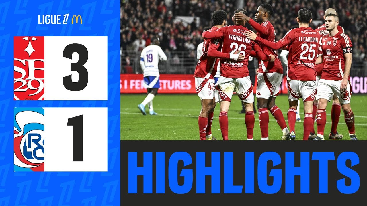 Brest RENOUE avec le succès en Ligue 1 contre Strasbourg | 13ème journée - Ligue 1 McDonald's 24/25