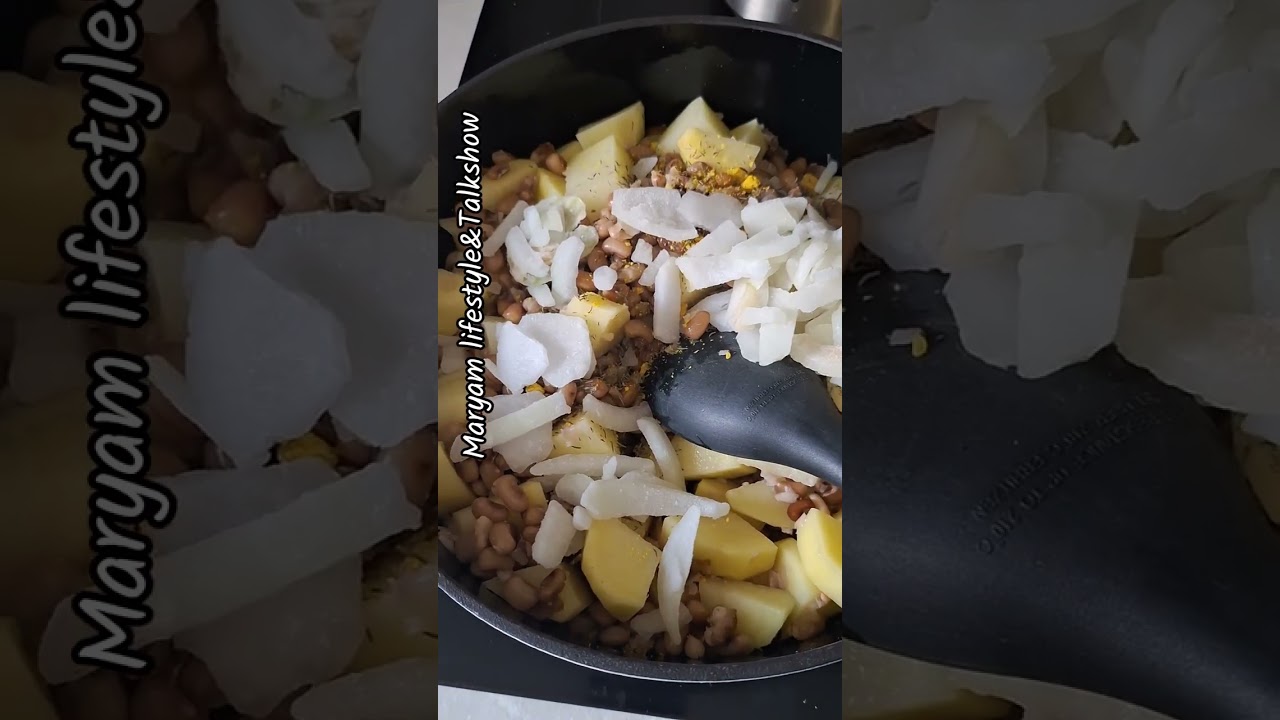 Beans & Irish patetoes porridge #YouTube lifestyle #cooking #cuisine 