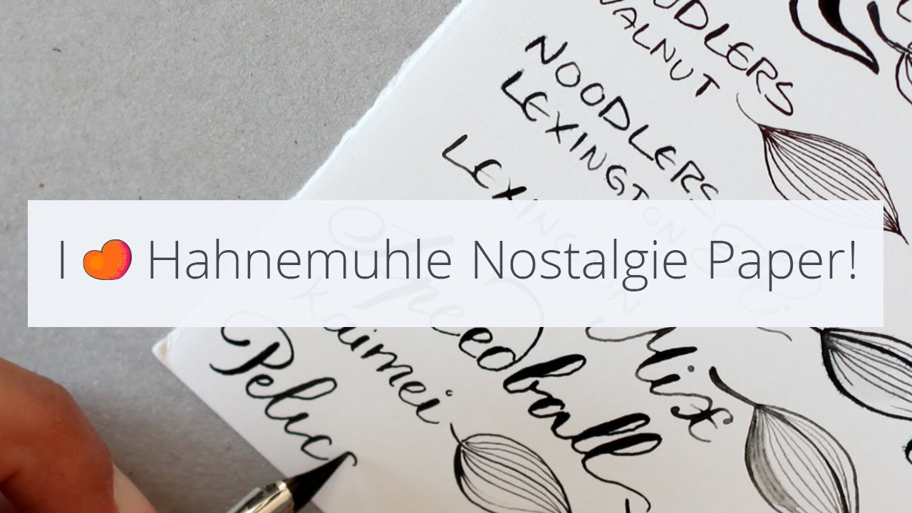 Hahnemuhle Nostalgie + Different inks (Review) 01/02
