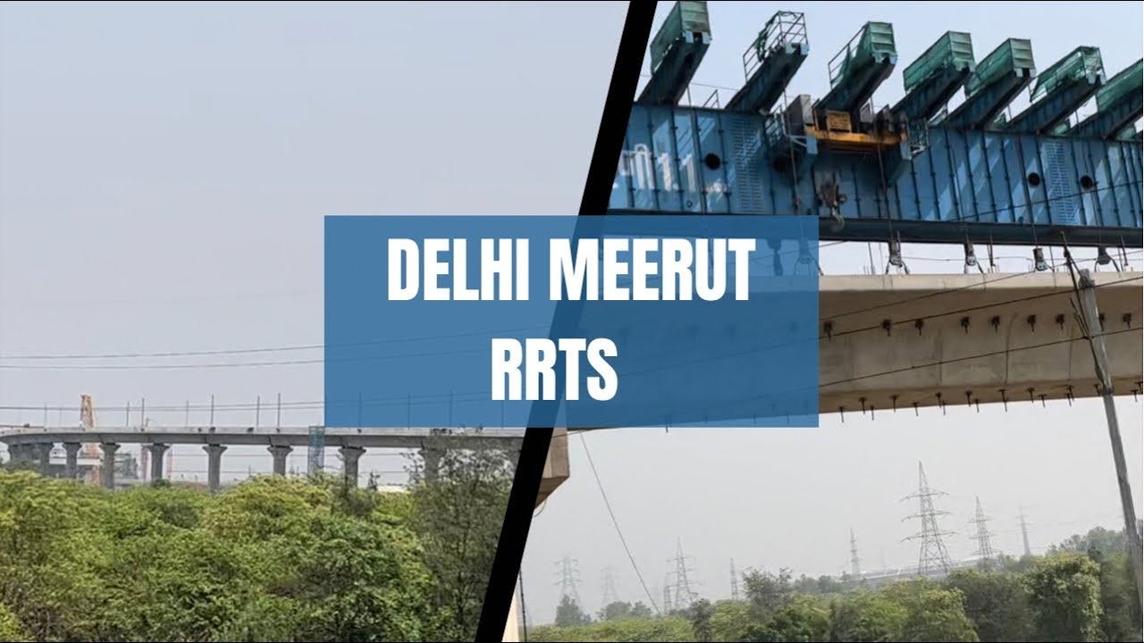 GHAZIABAD UPDATE || DELHI MEERUT RRTS || VIADUCT CROSSING RAILWAY LINE