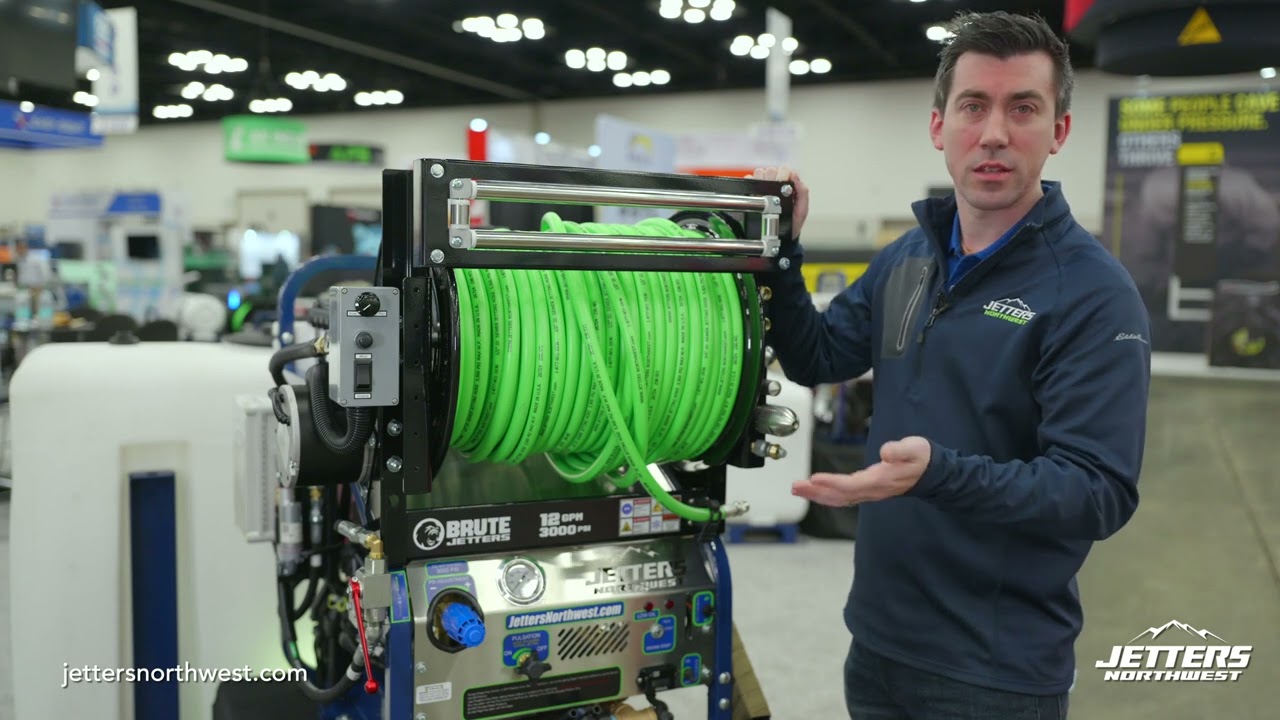 Jetter NOZZLE-STORAGE RACK added to BRUTE 4-Roller Hose-Guide!