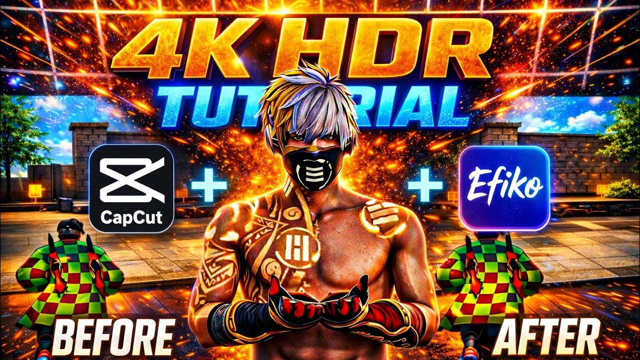 “How to Export High Quality 4K HDR Video (Full Tutorial)”FREE FIRE VIDEO EDITING 😱