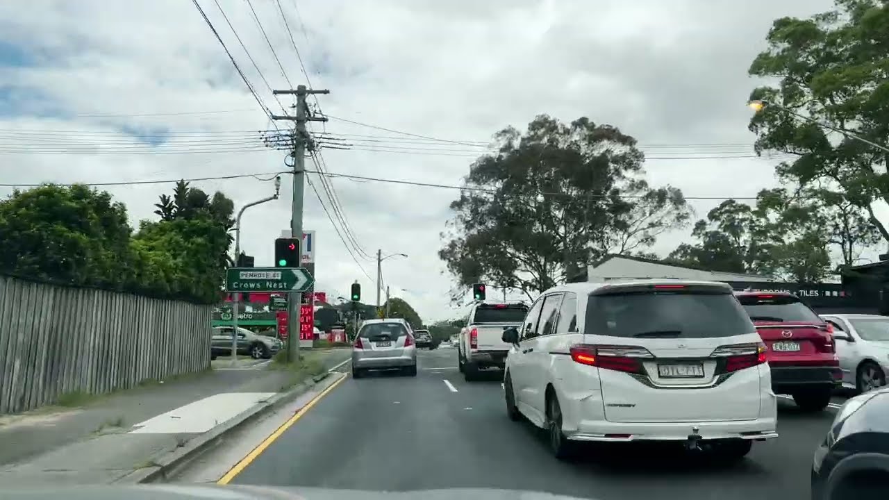 Driving tour Chatswood Sydney Australia 4K