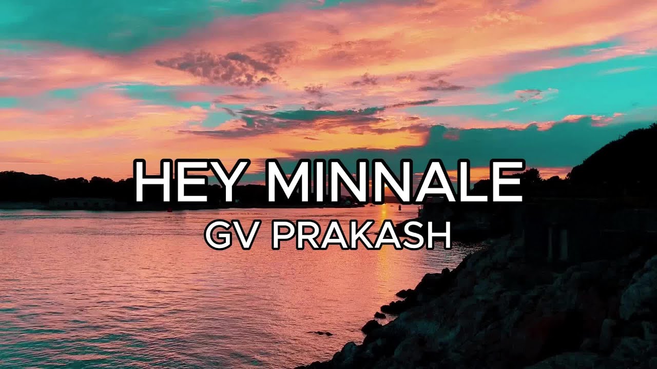 Hey Minnale song (Lyric video) | GV Prakash |Haricharan & Shweta Mohan