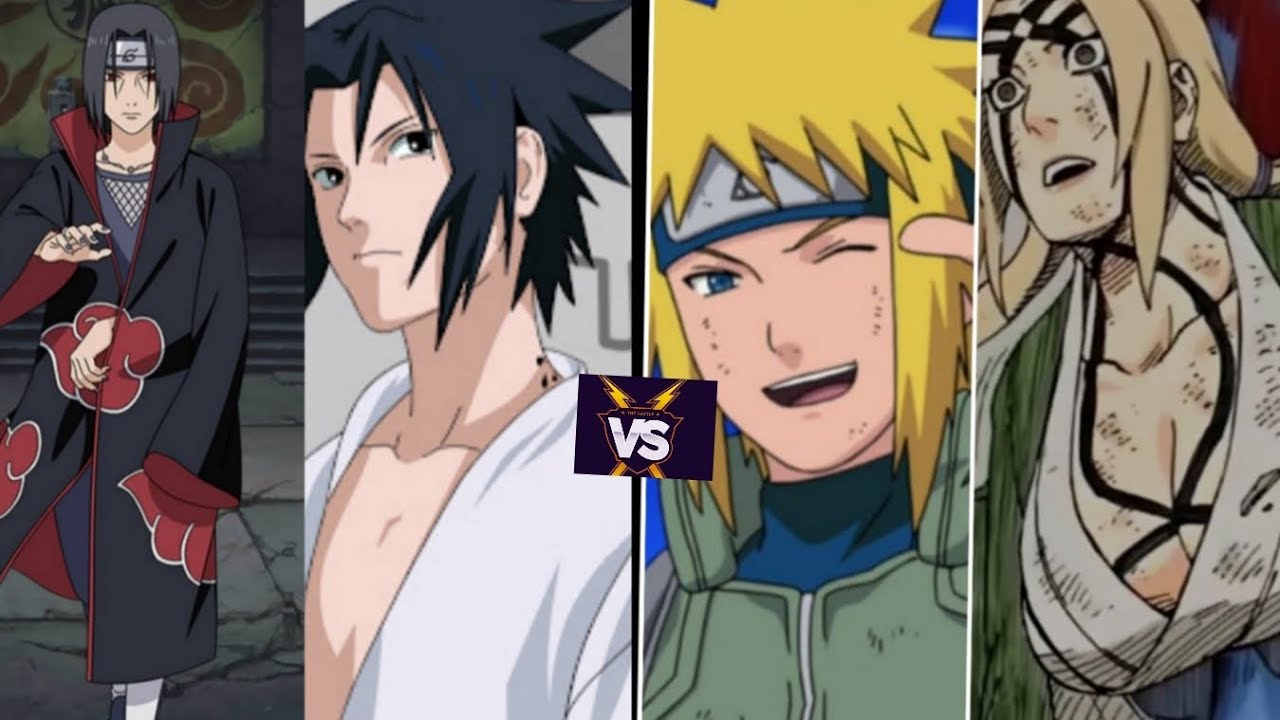 Itachi Uchiha dan Sasuke Uchiha vs Minato dan Tsunade  #narutoultimateninjaheroes3 