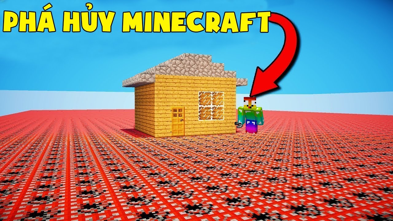 MINI GAME : CUỘC THI PHÁ HỦY MINECRAFT ** NOOB PHÁ HỦY MỌI THỨ BẰNG TNT ??
