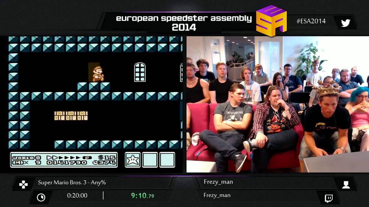 #ESA2014 BLUE Super Mario Bros  3 by Frezy man Any%