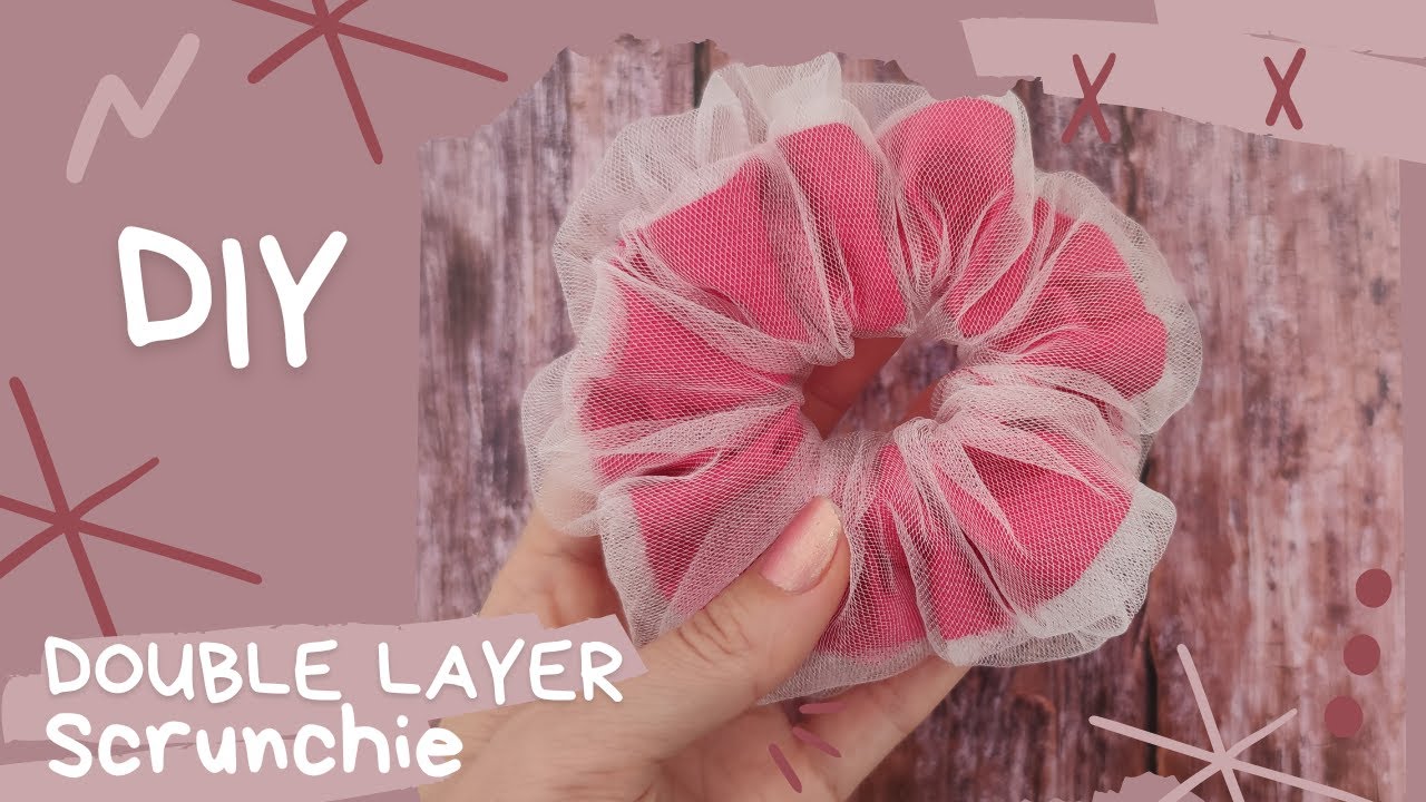 DIY Scrunchies | How to make Double layer Scrunchie