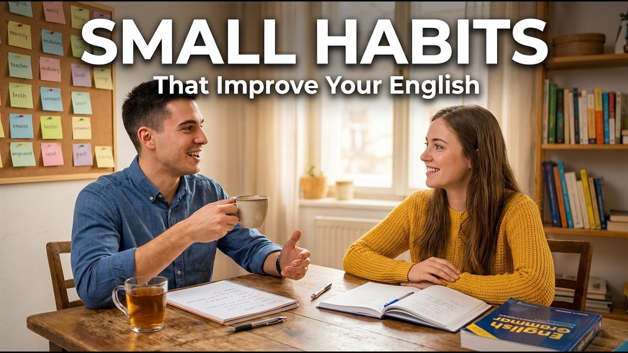 Practice English every day with small habits. Simple A1 beginner English learning podcast.