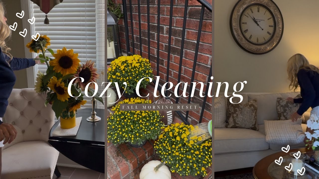 Cozy Fall Morning Sunday Reset | Spend A Cozy Autumn Morning With Me ? Tidying Motivation