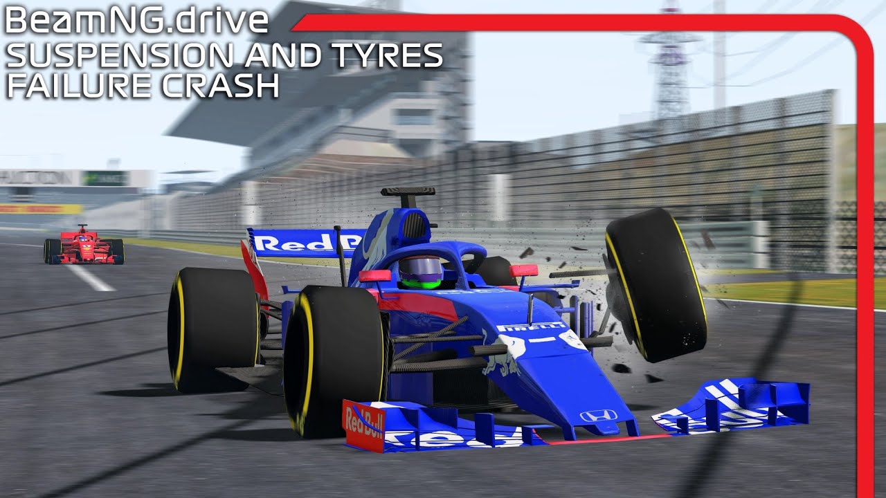 Formula car Suspension And Tyres Failure#5 | With MOTION BLUR | BeamNG.drive | FR17 F1 MOD | 60FPS