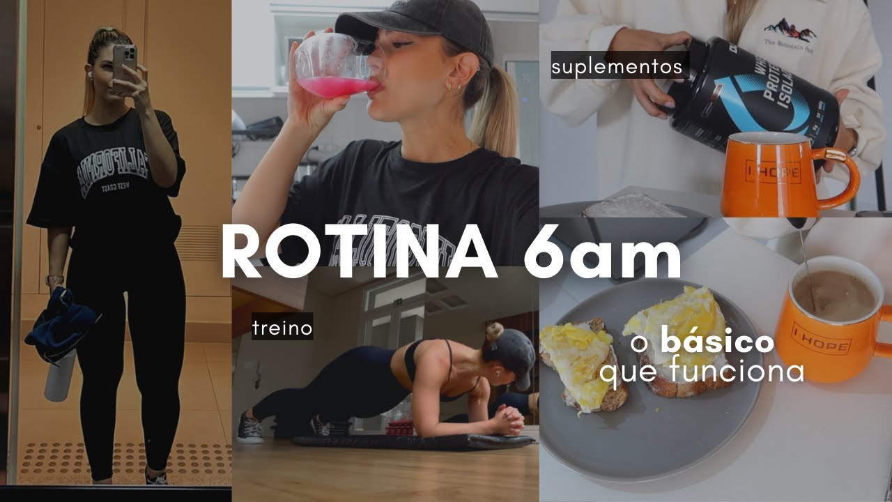 ROTINA 6am | DIA PRODUTIVO, VACCUM, TREINO E MUITO TRABALHO