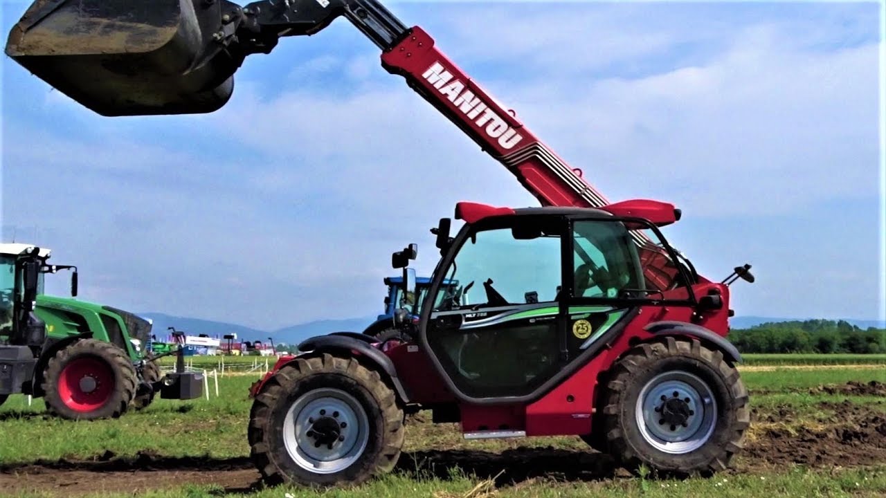 NEW Manitou Telehandler Loader Demonstration 2018 - MLT 735 Premium