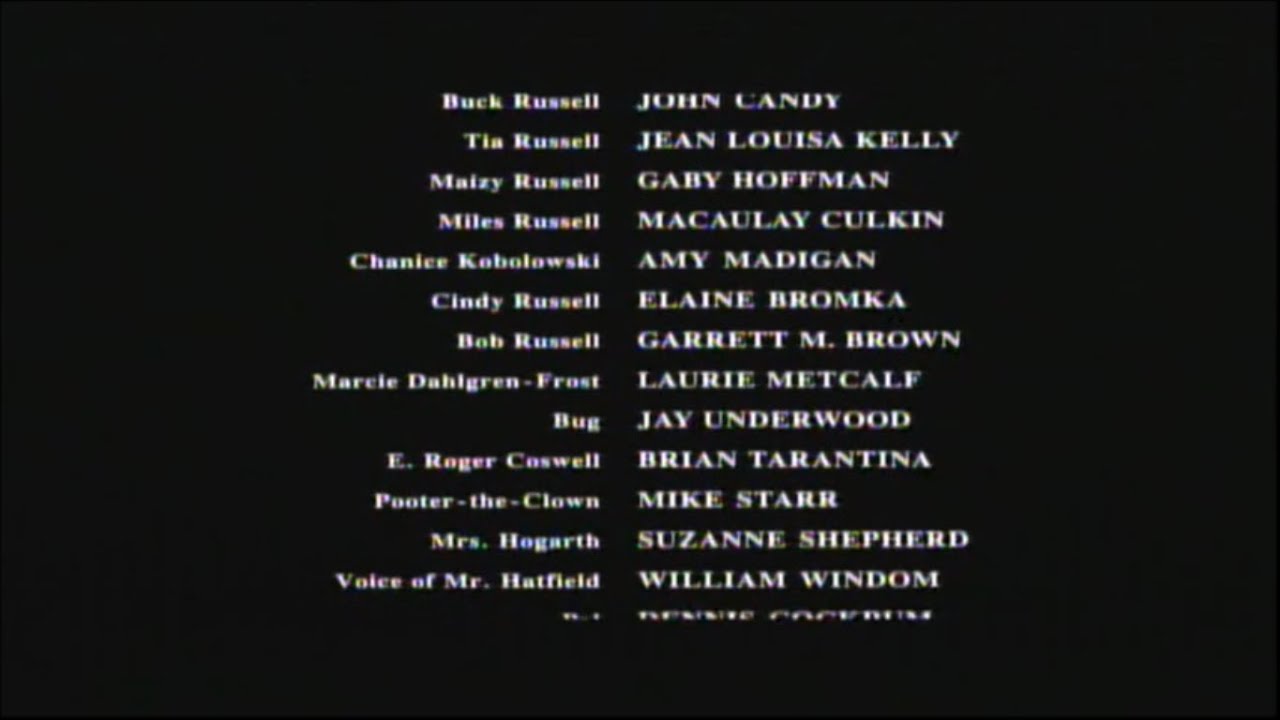 Uncle Buck (1989) End Credits (Starz Encore Classic 2025)