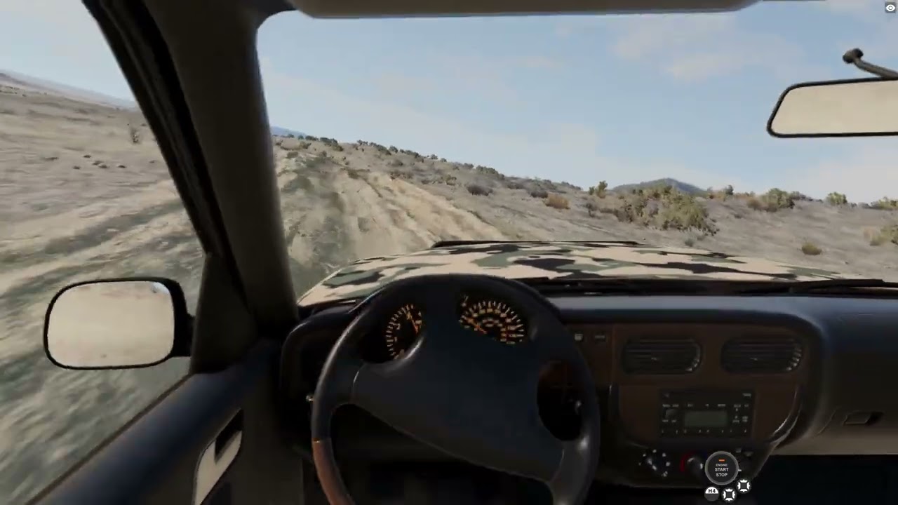 Driving around in BeamNG