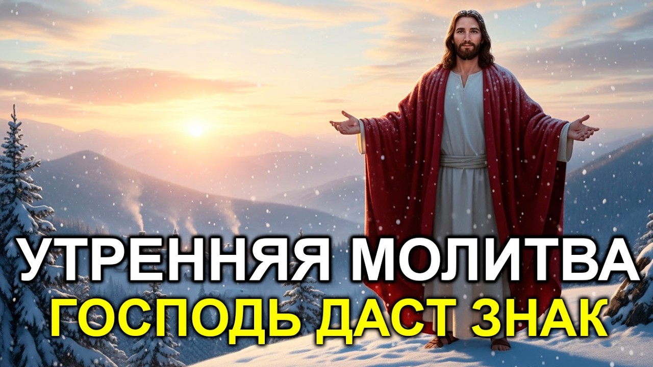 УТРЕННЯЯ МОЛИТВА Как не совершить ошибку сегодня Бог даст тебе ЗНАК!