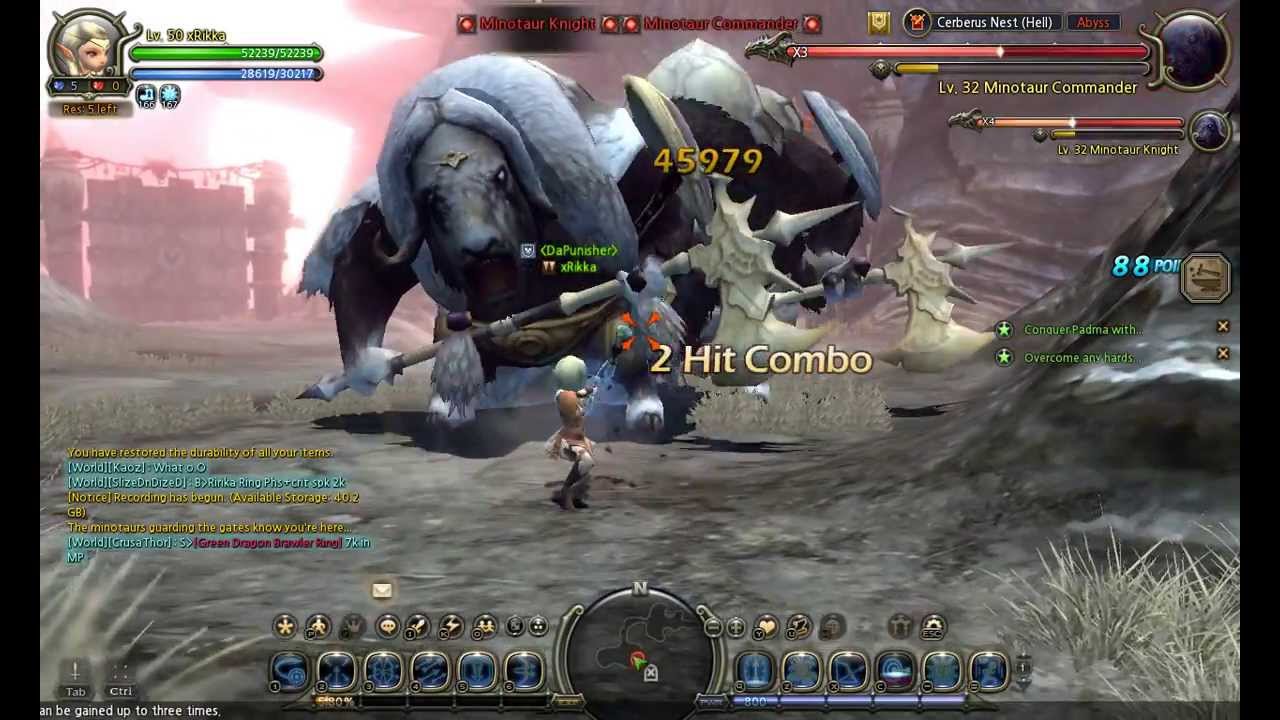 Dragon Nest Lv 50 Sniper Gameplay [Archer]
