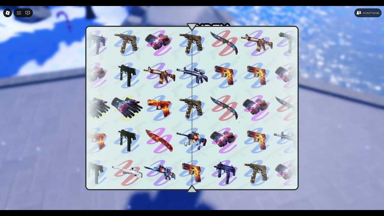 Roblox case paradise spending 1000 stars (very good luck)