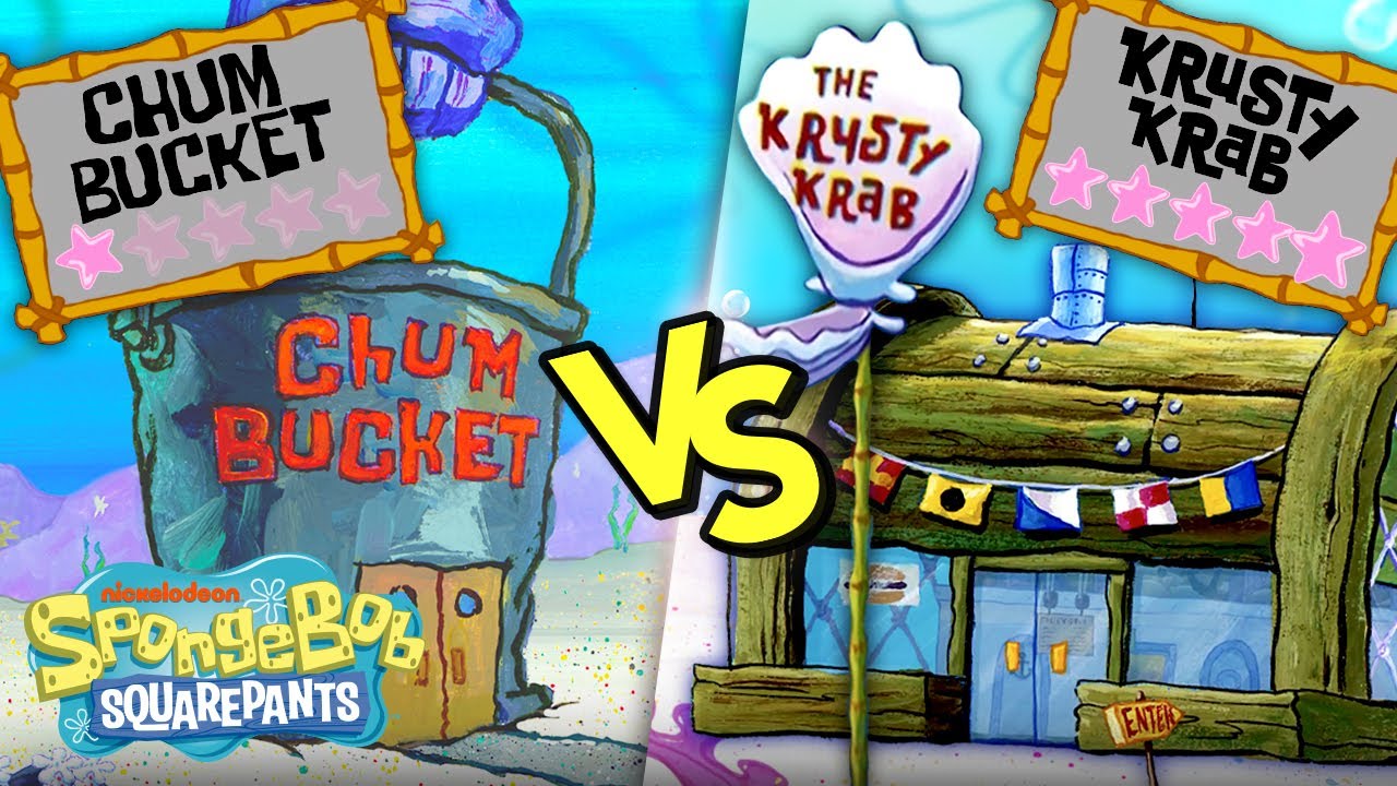 Krusty Krab vs. Chum Bucket - Which Restaurant is Better? 🍔 Kelp Reviews | SpongeBob