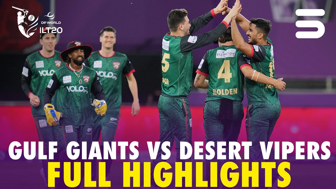Full Highlights | Desert Vipers vs Gulf Giants | Match 12 | DP World ILT20 | M3Y1U